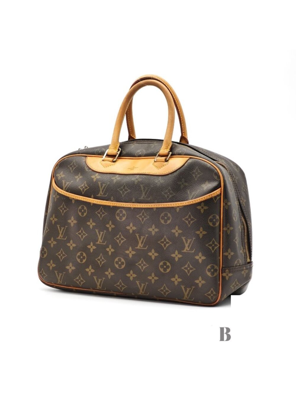 Louis Vuitton Deauville Bag Handbag Simple Brown